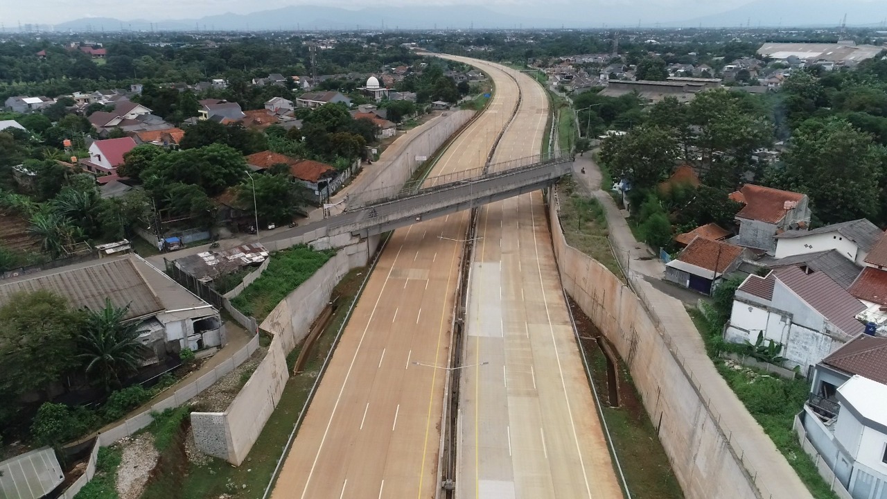 Konstruksi Selesai, Jalan Tol Serpong Cinere Ruas Pamulang-Cinere Siap Menjalani Uji Laik Fungsi