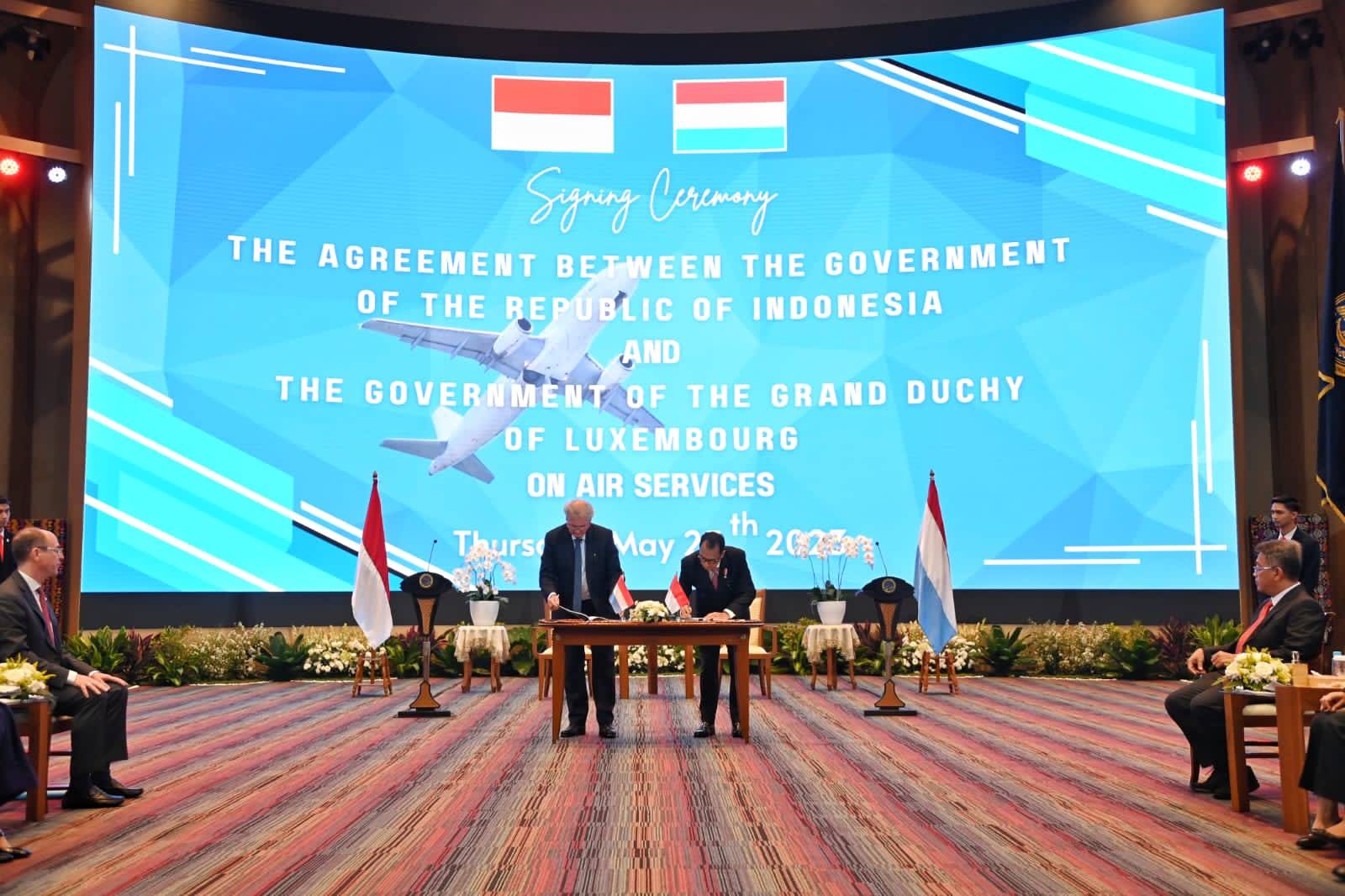 MoU Indonesia dan Luksemburg Perihal Pelayanan Angkutan Udara