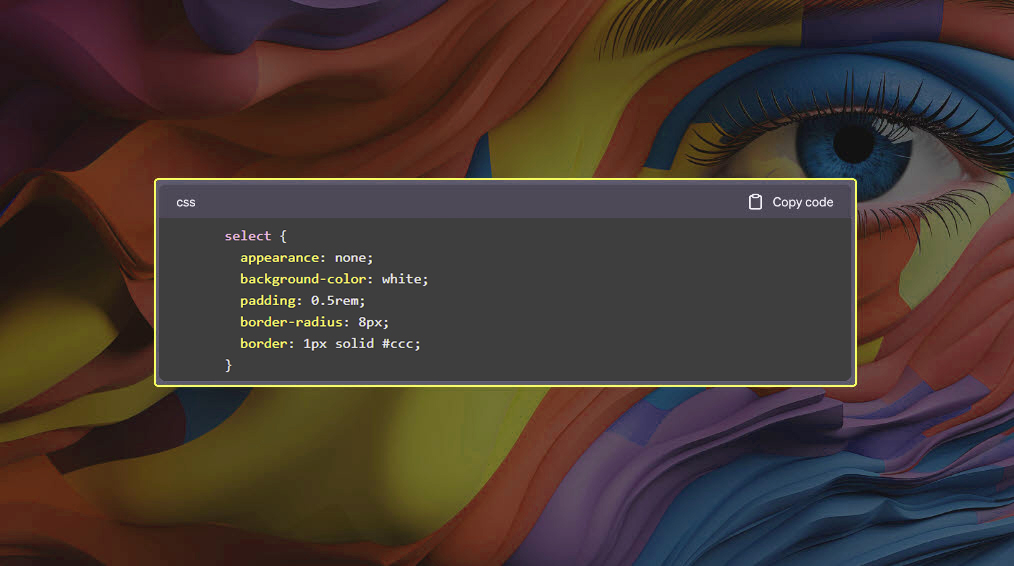 Styling the <select> element