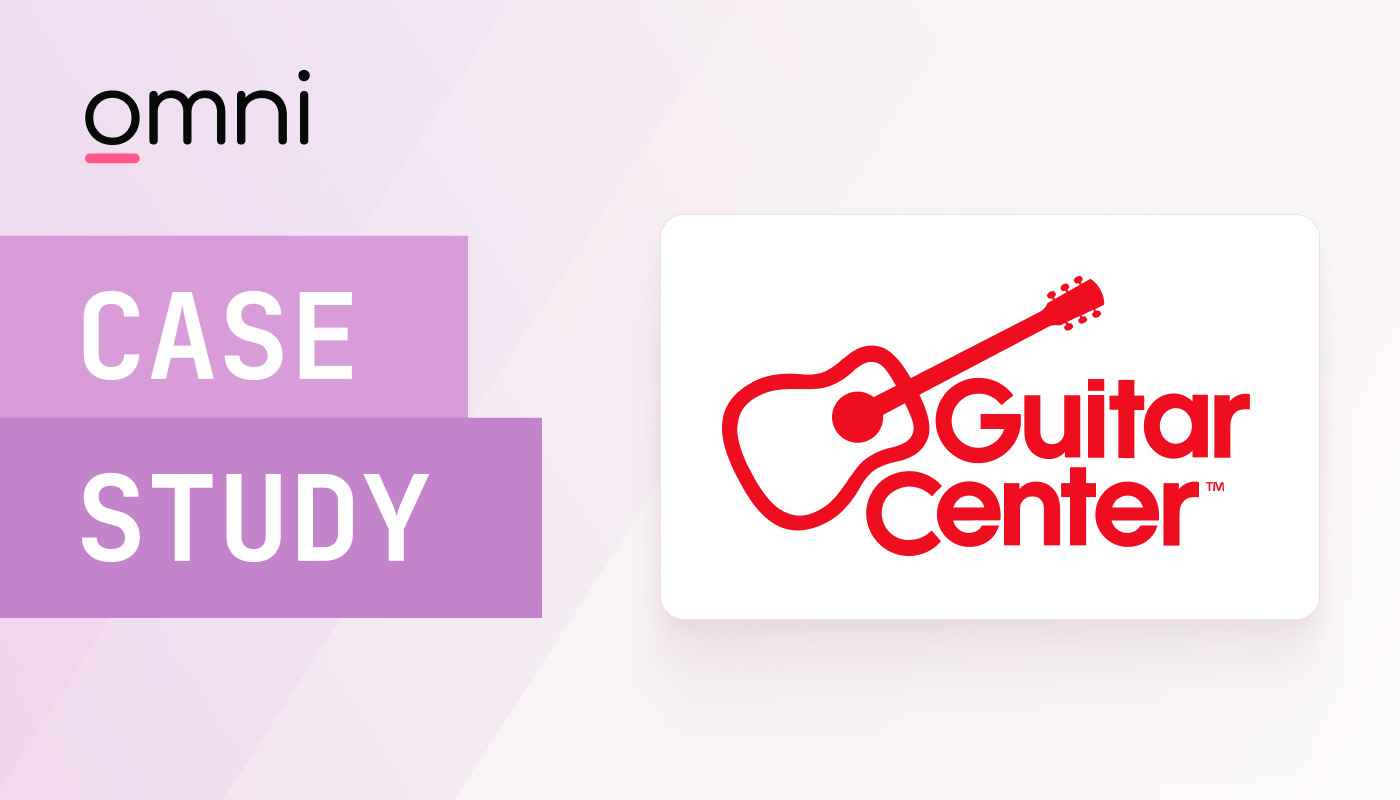 Guitar Center case study hero image