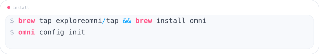 Install the Omni CLI with Homebrew