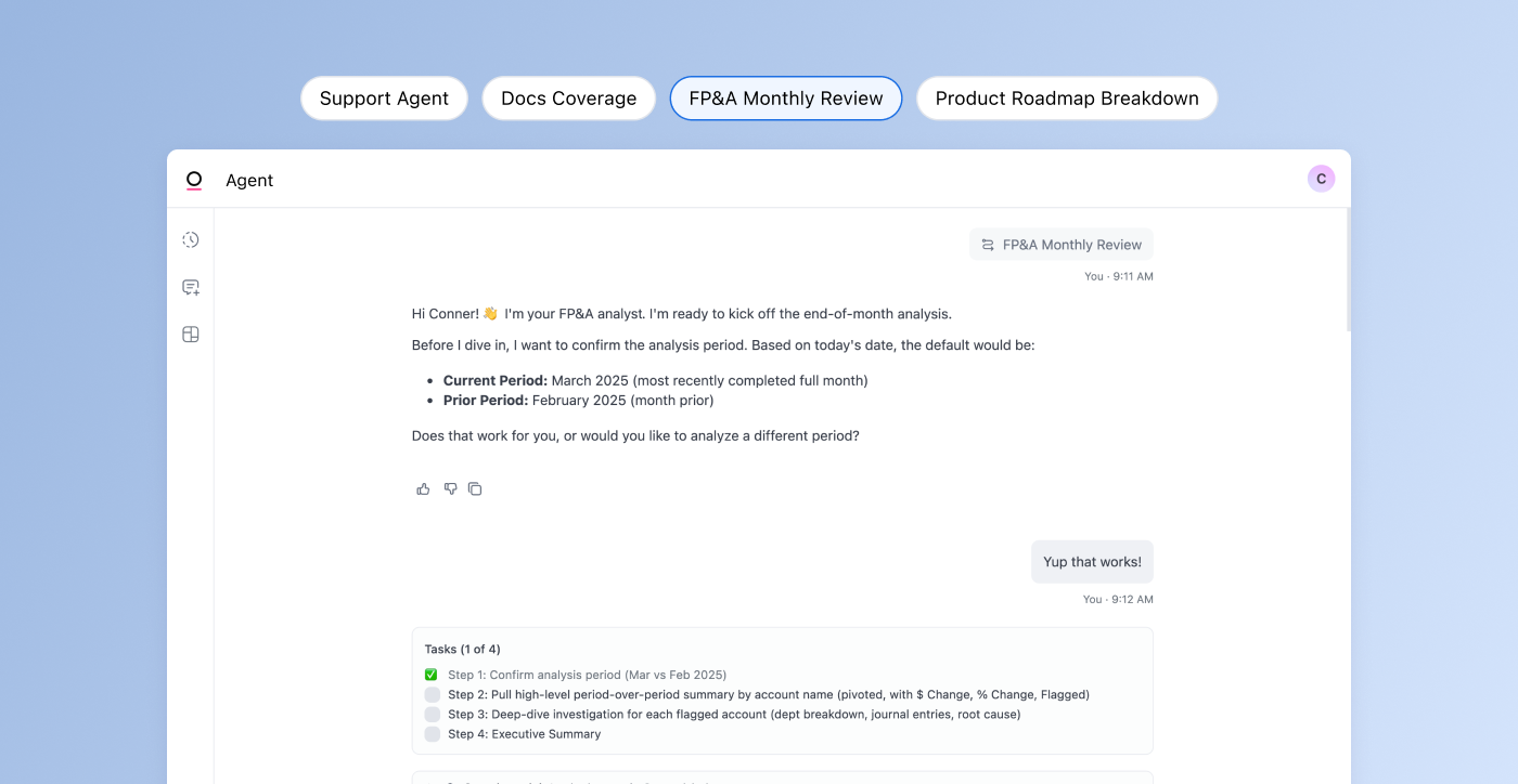 FP&A skill - invoking the skill