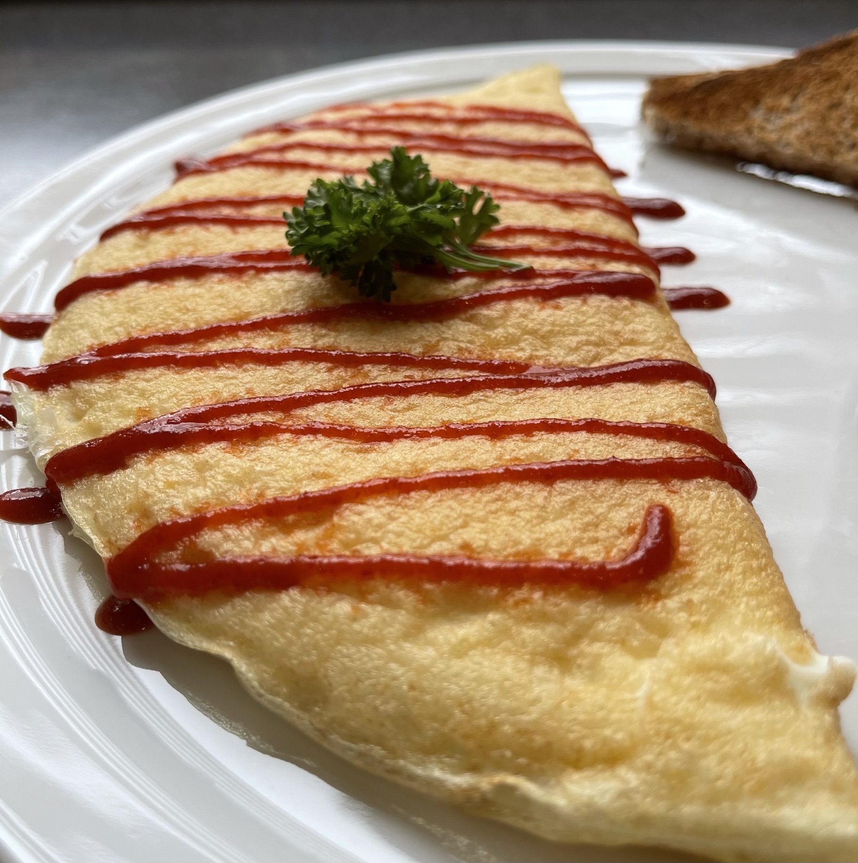 Egg White Omelette (close up)