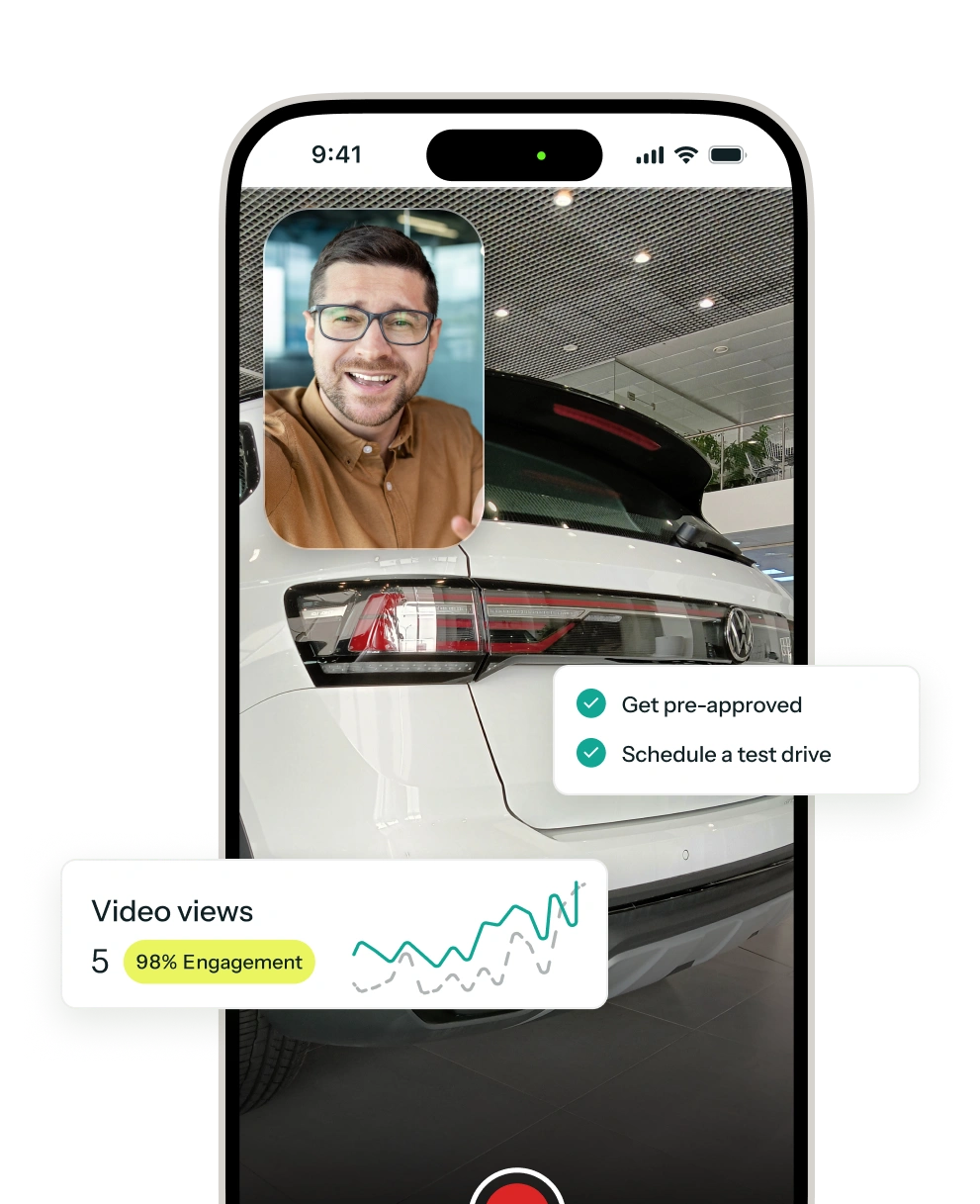 Image of a call between a client and a salesperson