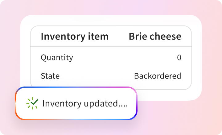 Adjust inventory