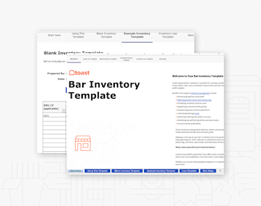 Bar Inventory Template | Toast