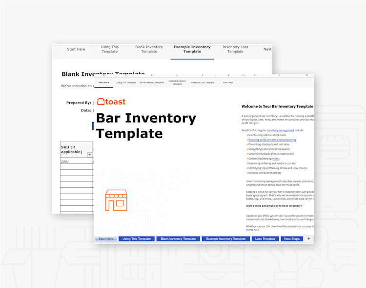 Bar Inventory Template | Toast