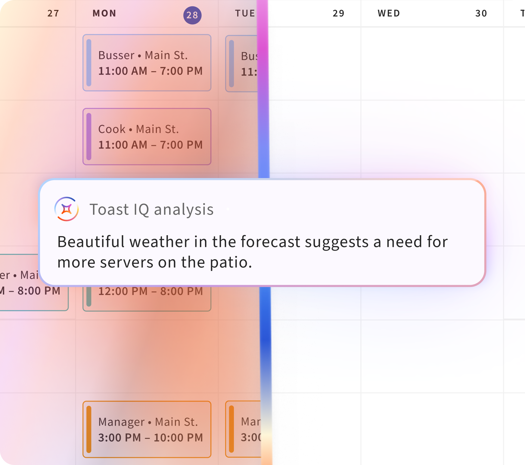 Make shift changes on the go