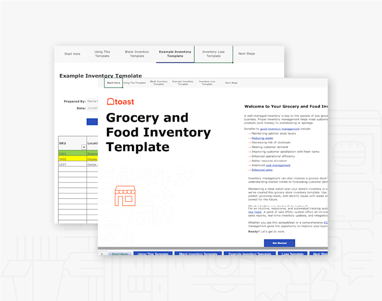 Grocery and Food Inventory Template | Toast POS