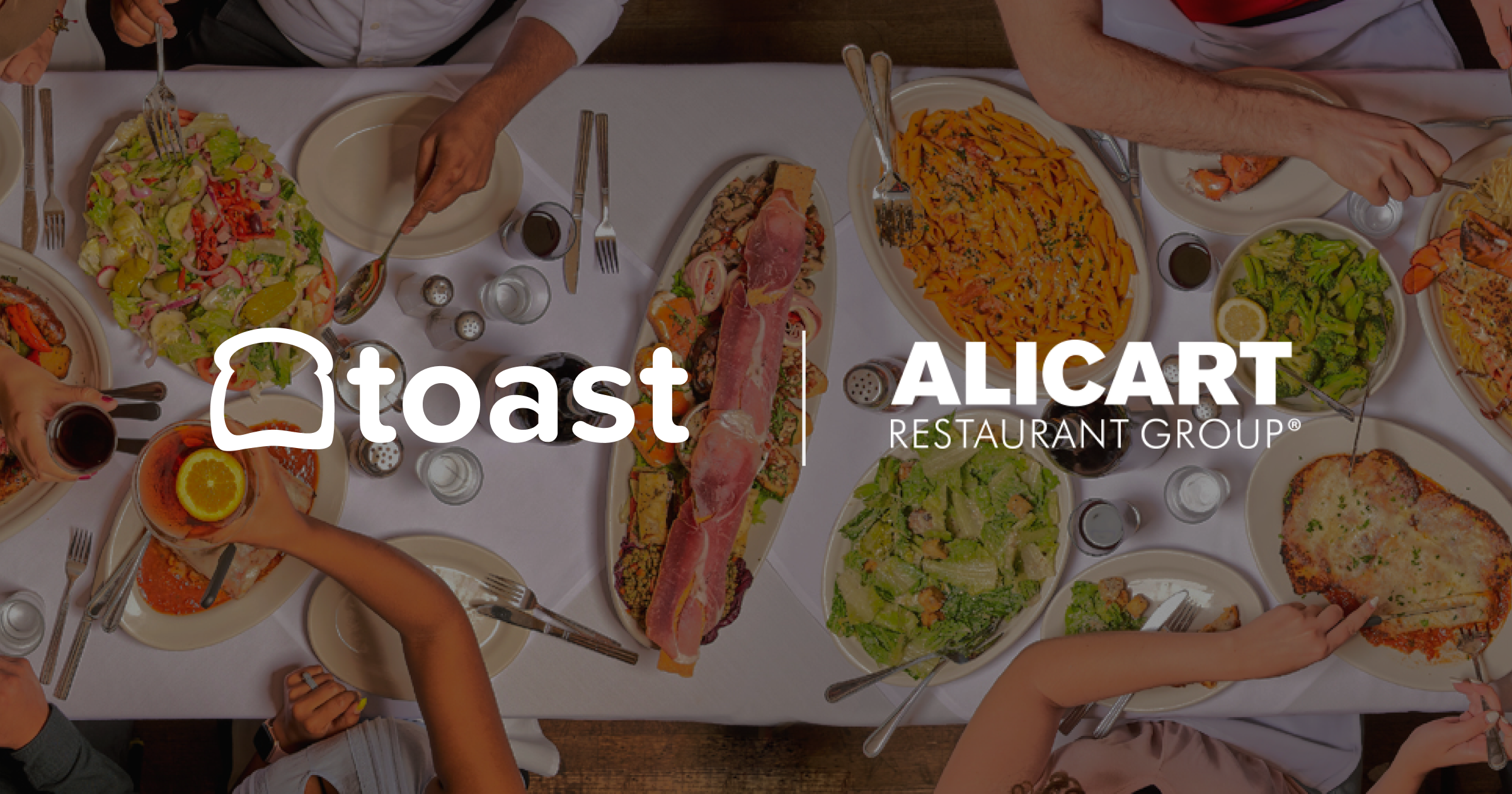 Toast x Alicart logo lockup