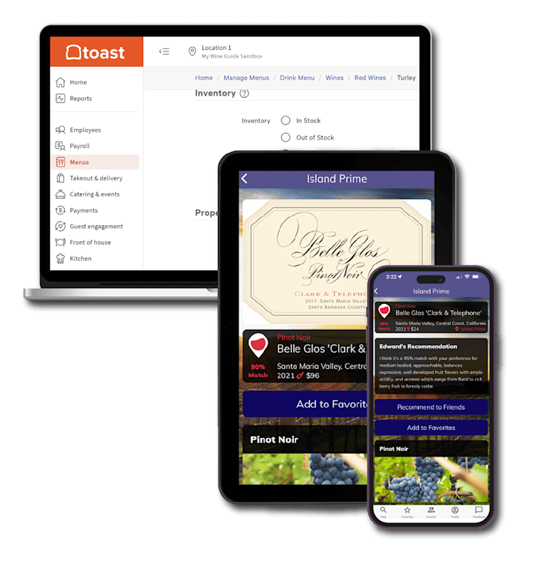 Toast and My Wine Guide Integration | Toast POS