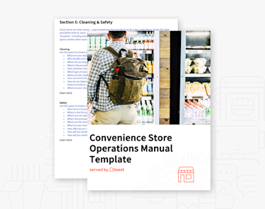 Convenience Store Shift Checklist.pdf Convenience Store Operations Manual Template | Toast POS