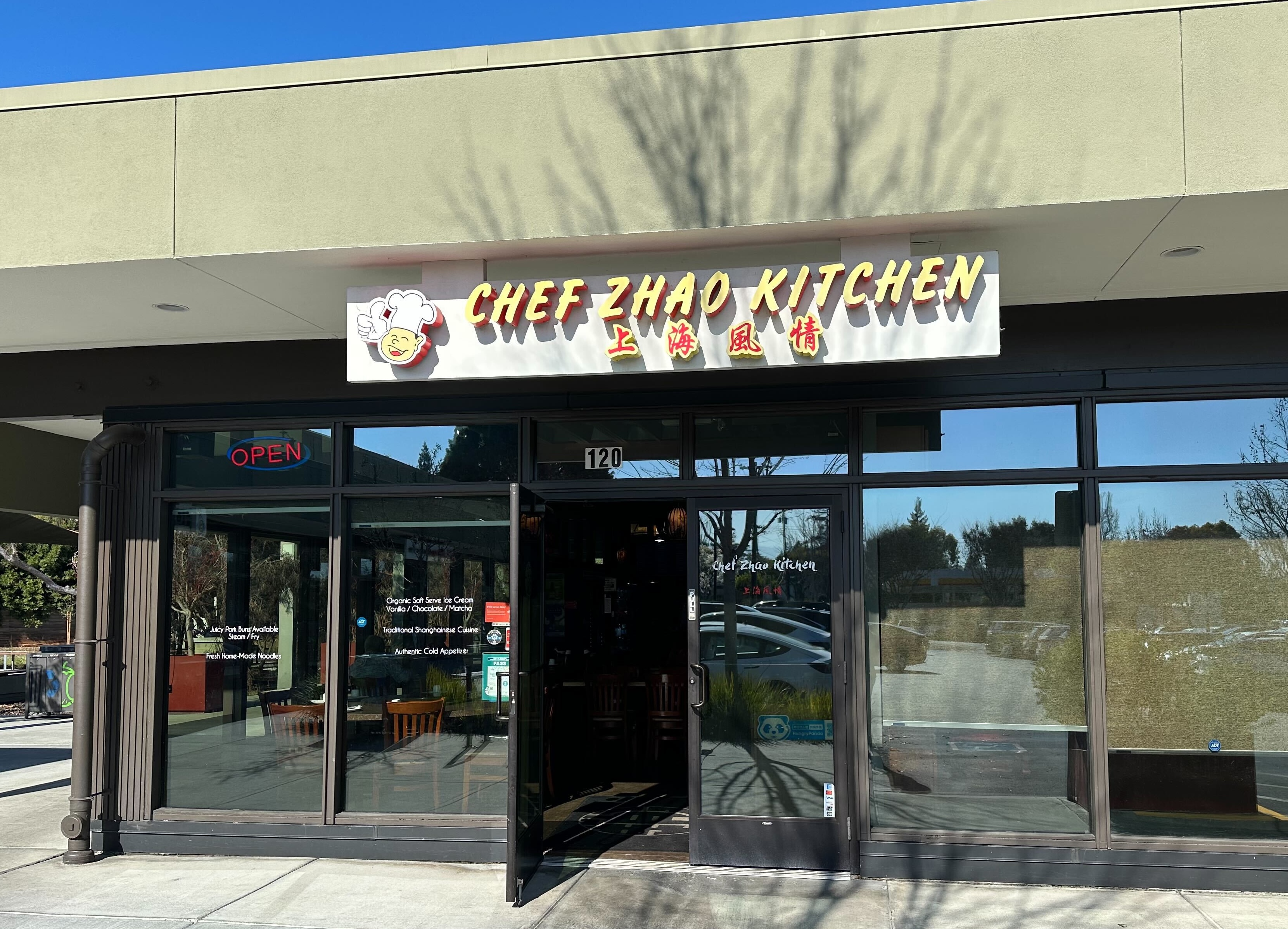 Chef Zhao Kitchen storefront.