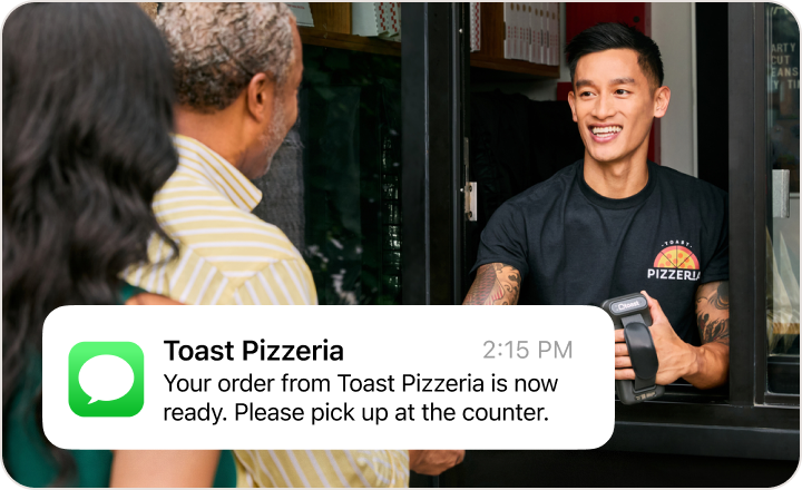 Guest SMS and in-app alerts image