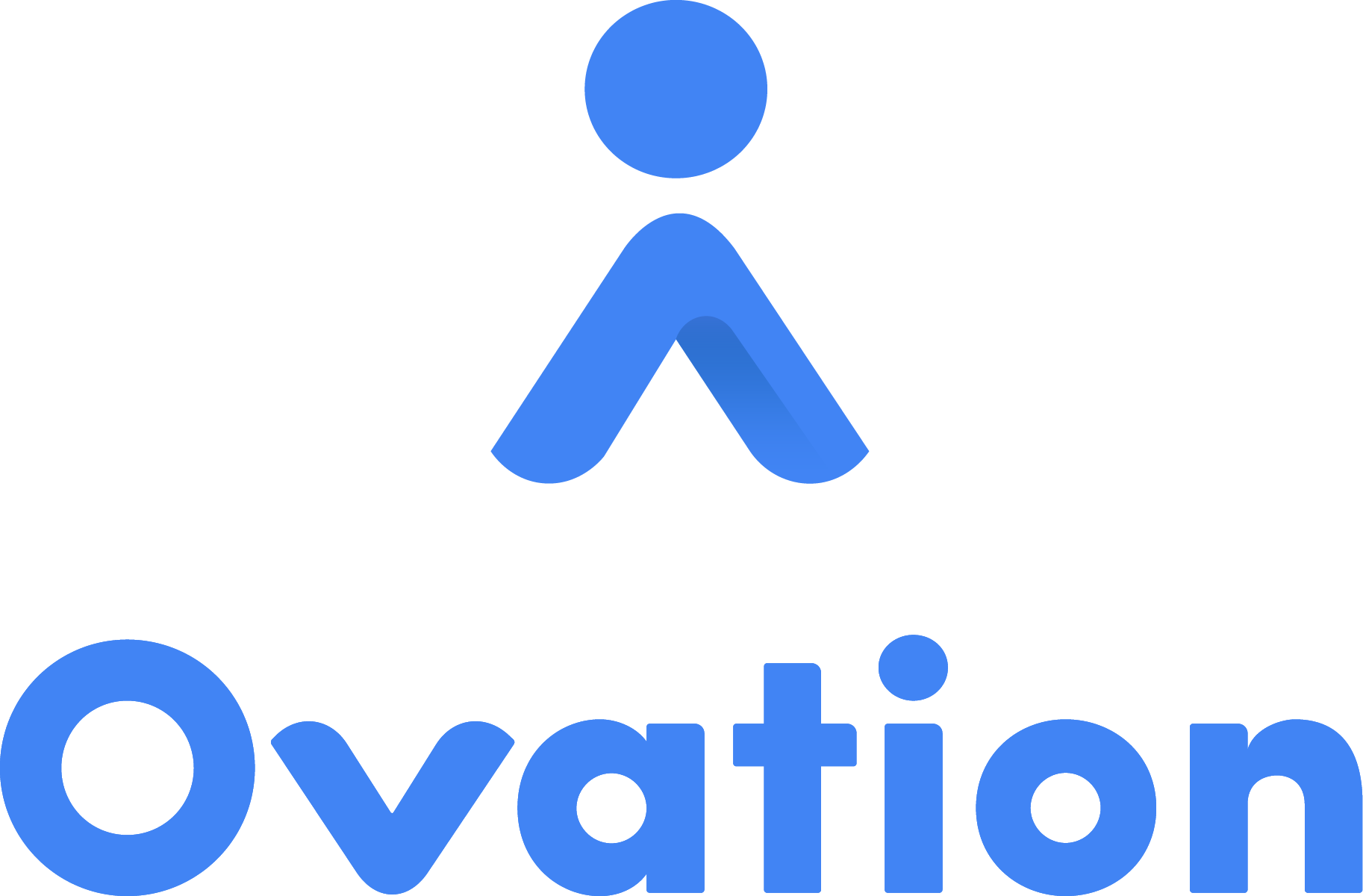 Ovation Blue Stacked Logo Jake Levine