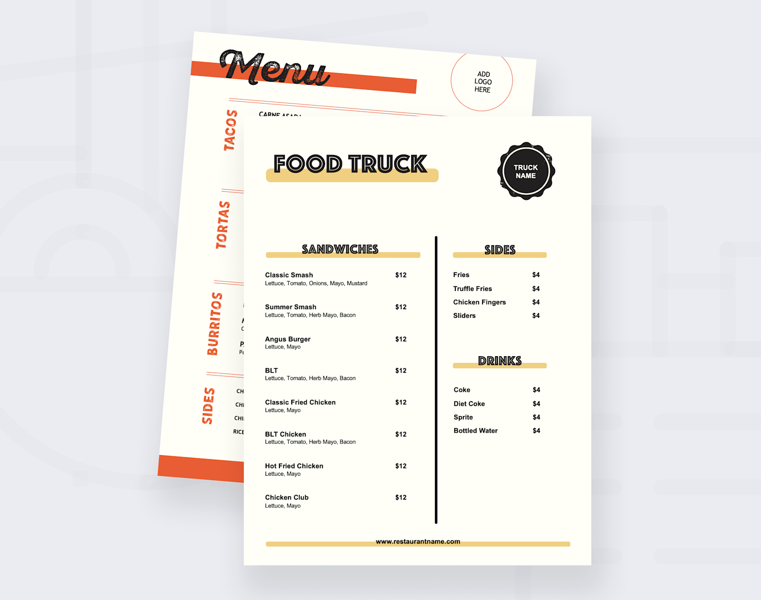 Food Truck Menu Templates | Toast POS