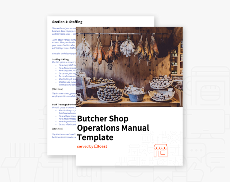 Butcher Shop Operations Manual Template | Toast POS