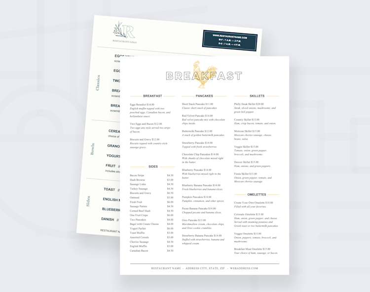 Breakfast Menu Templates | Toast POS