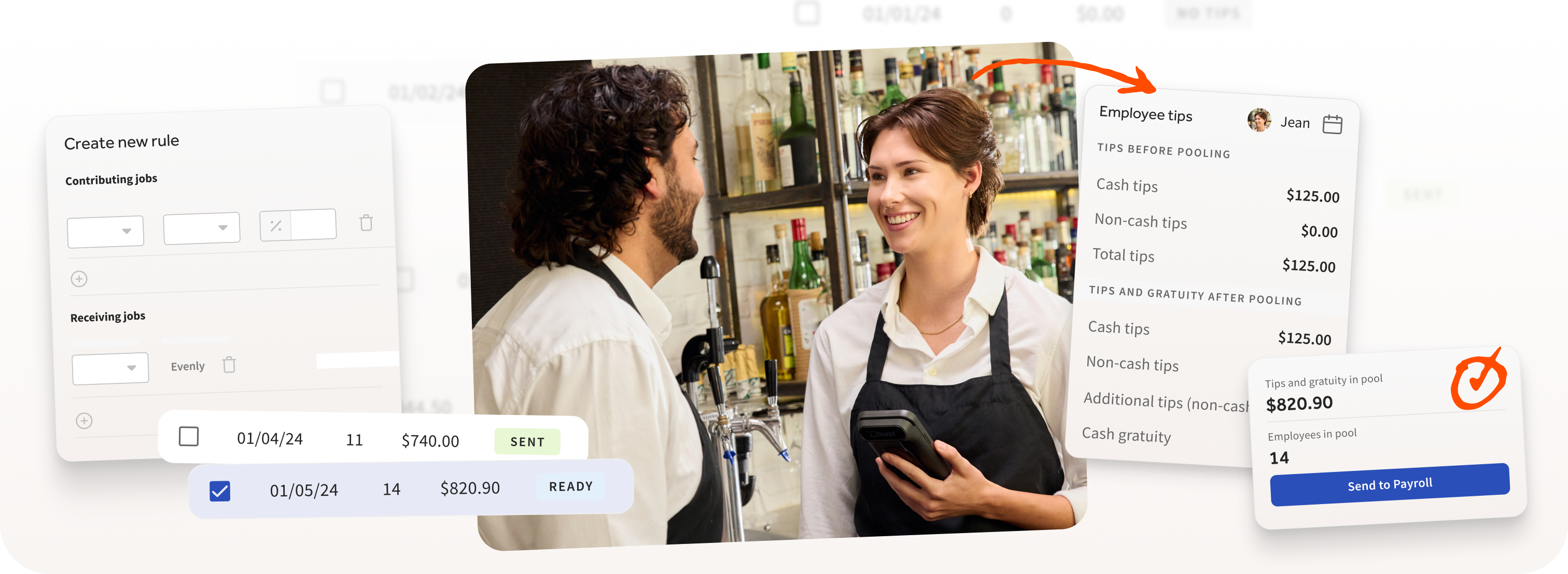 [US] A fully-integrated tip management solution built for restaurants Image