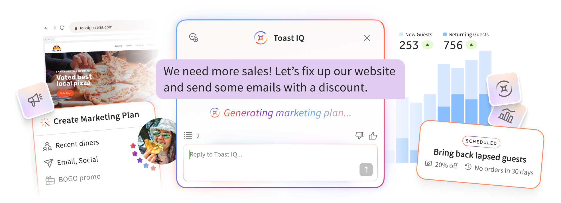 Toast IQ Grow - L3 Hero Illustration - Toast IQ Grow - L3 Hero Illustration - General Overview - wide