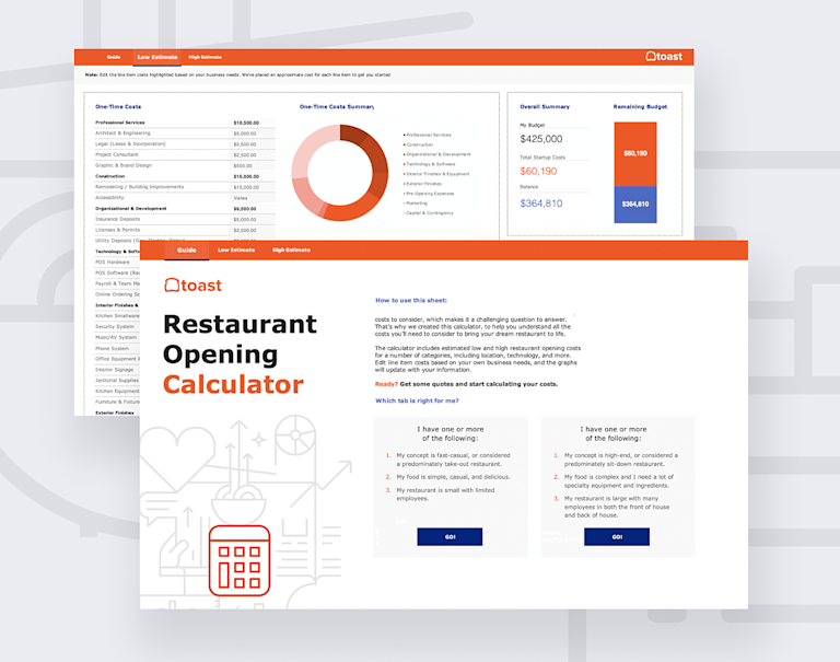 Restaurant Opening Calculator: How Much Does It Cost to Open a ...