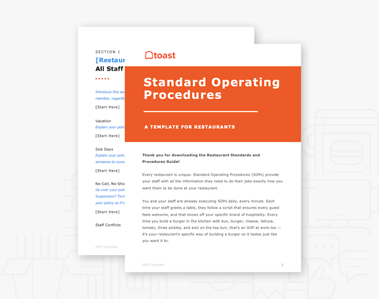 Standard Operating Procedures (SOPs) Template | Toast POS