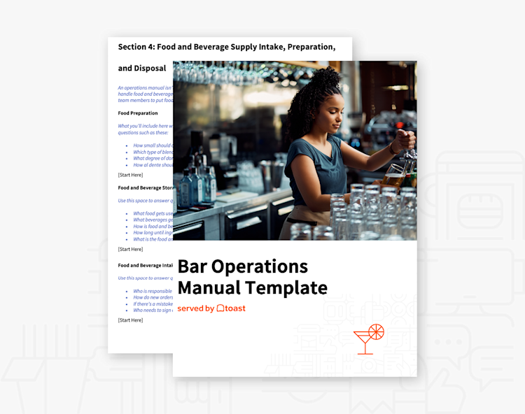 Bar Tip Policy Example Pdf Bar Operations Manual Template | Toast POS