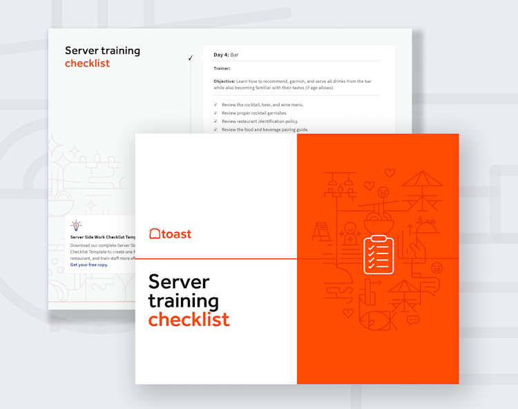 Server Training Checklist | Toast POS
