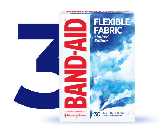 Step 3 is to cover and protect your wound with a bandage, like BAND-AID® Brand bandages