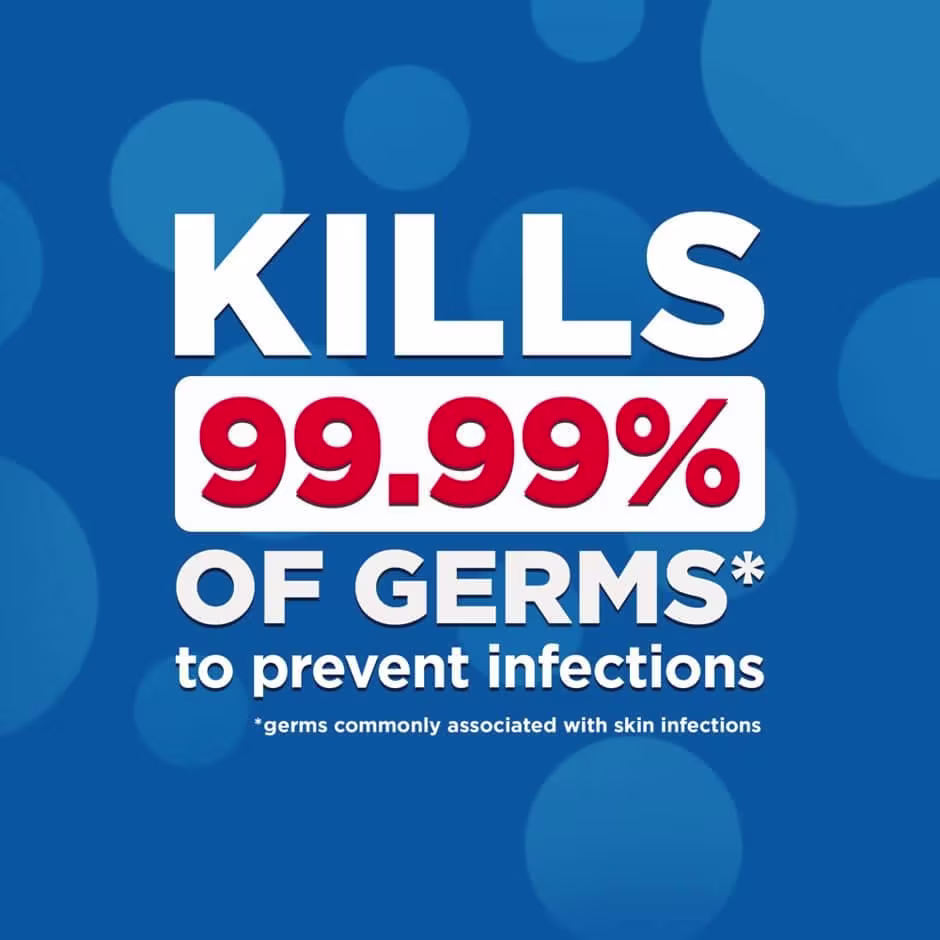 BAND-AID® Brand Max Pain Relief Antiseptic Spray kills 99.99% of germs to prevent infections