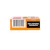 A snapshot of the base of an orange box shows a barcode (3 81372'02514 4) and a black rectangle for batch details, labeled in Portuguese as "ÁREA DISPONÍVEL PARA BATCH." A copyright emblem and the year 2025 are also present.