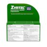 ZYRTEC® Allergy Relief Medicine Tablets with 5 mg Cetirizine HCl Antihistamine back of package