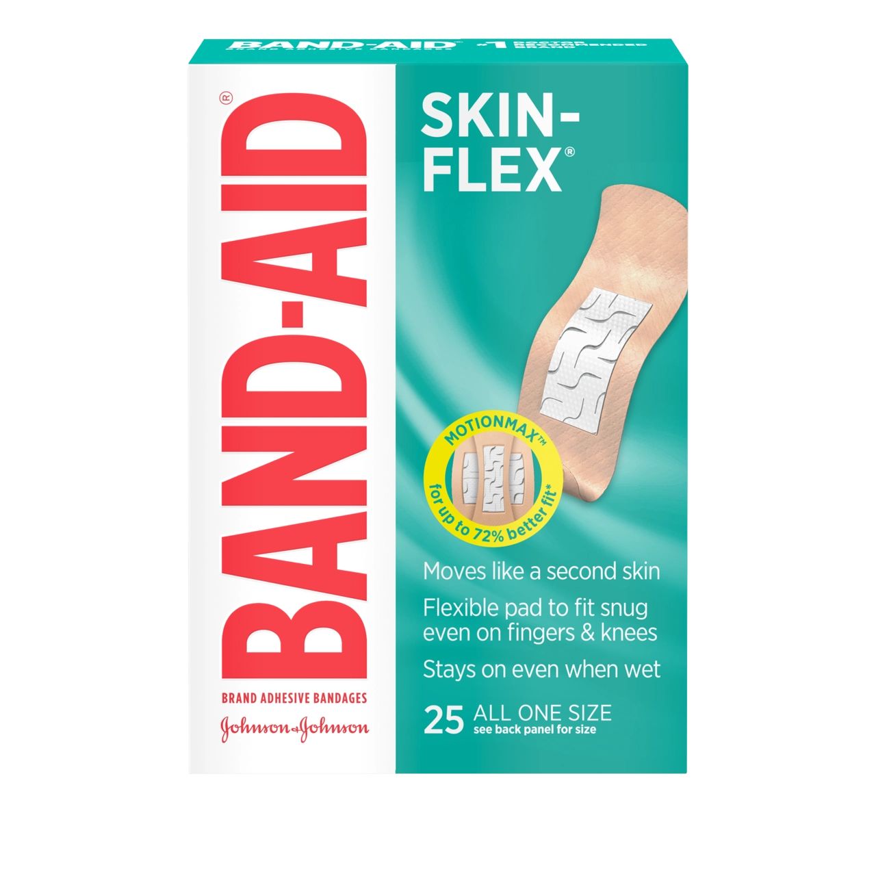 BAND-AID® Brand SKIN-FLEX® Bandages, Front of Pack