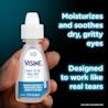 Visine Dry Eye Relief moisturizes and soothes dry, gritty eyes