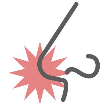 Itchy nose icon