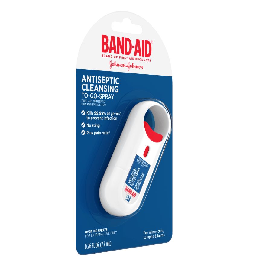 BAND-AID® Brand Antiseptic Cleansing Liquid To Go Spray - Image 5 - Band Aid - en-US