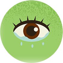 Illustration of a watery eye