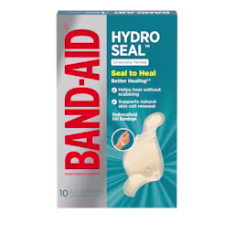 Front Pack shot of BAND-AID® Brand HYDRO SEAL® All Purpose Hydrocolloid Bandages