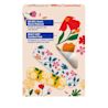 BAND-AID(R) Brand Adhesive Bandages Flexible Fabric Featuring Wildflower Prints, Back of Pack