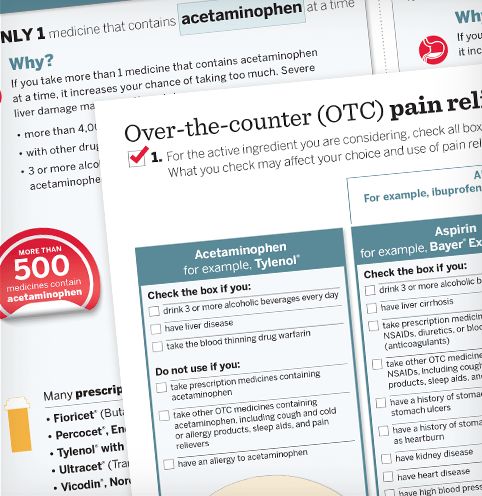 Compare OTC pain relievers