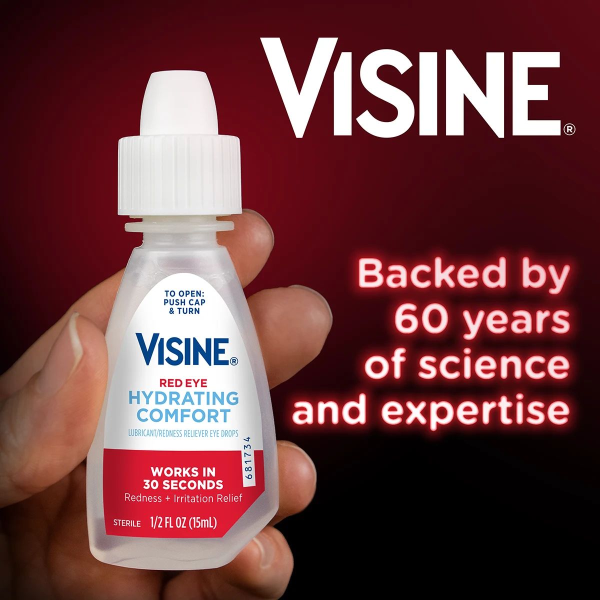 Visine is backed by 60 years of science and expertise