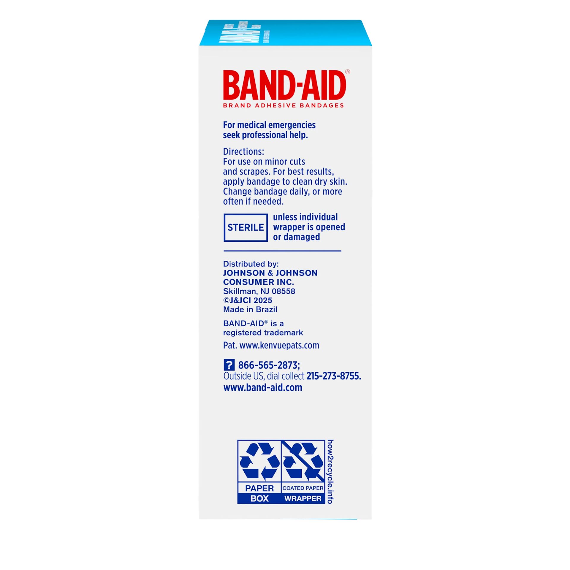 Right panel shot of BAND-AID® Brand Adhesive Bandages, Sheer Spot 50ct