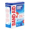 BAND-AID ® Brand Flexible Fabric Adhesive Bandages in a collectable Jingle Anniversary metal tin front of package 2