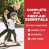 Complete with First-Aid Essentials to help care for minor cuts, scrapes, and more