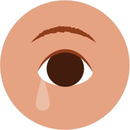 A red, itchy, and watery eye