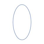 Illustration of an oval shape representing different sizes of adhesive bandages, suitable for blisters, burns, and minor injuries needing cushion for comfort.