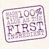 Made with 100% Aloe as the first ingredient
