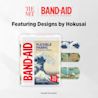 3 sizes of BAND-AID® Brand Adhesive Bandages, Designs by Hokusai