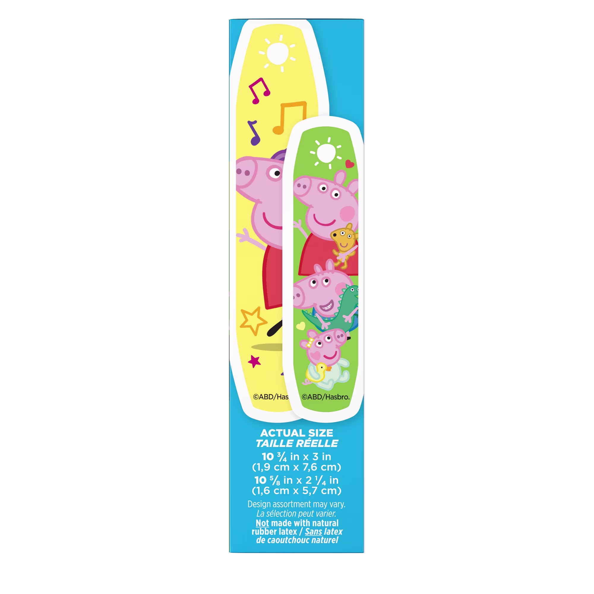 Side Pack shot of BAND-AID® Brand Adhesive Bandages featuring Peppa Pig 20ct
