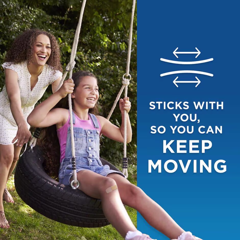 Sticks with you, so you can keep moving